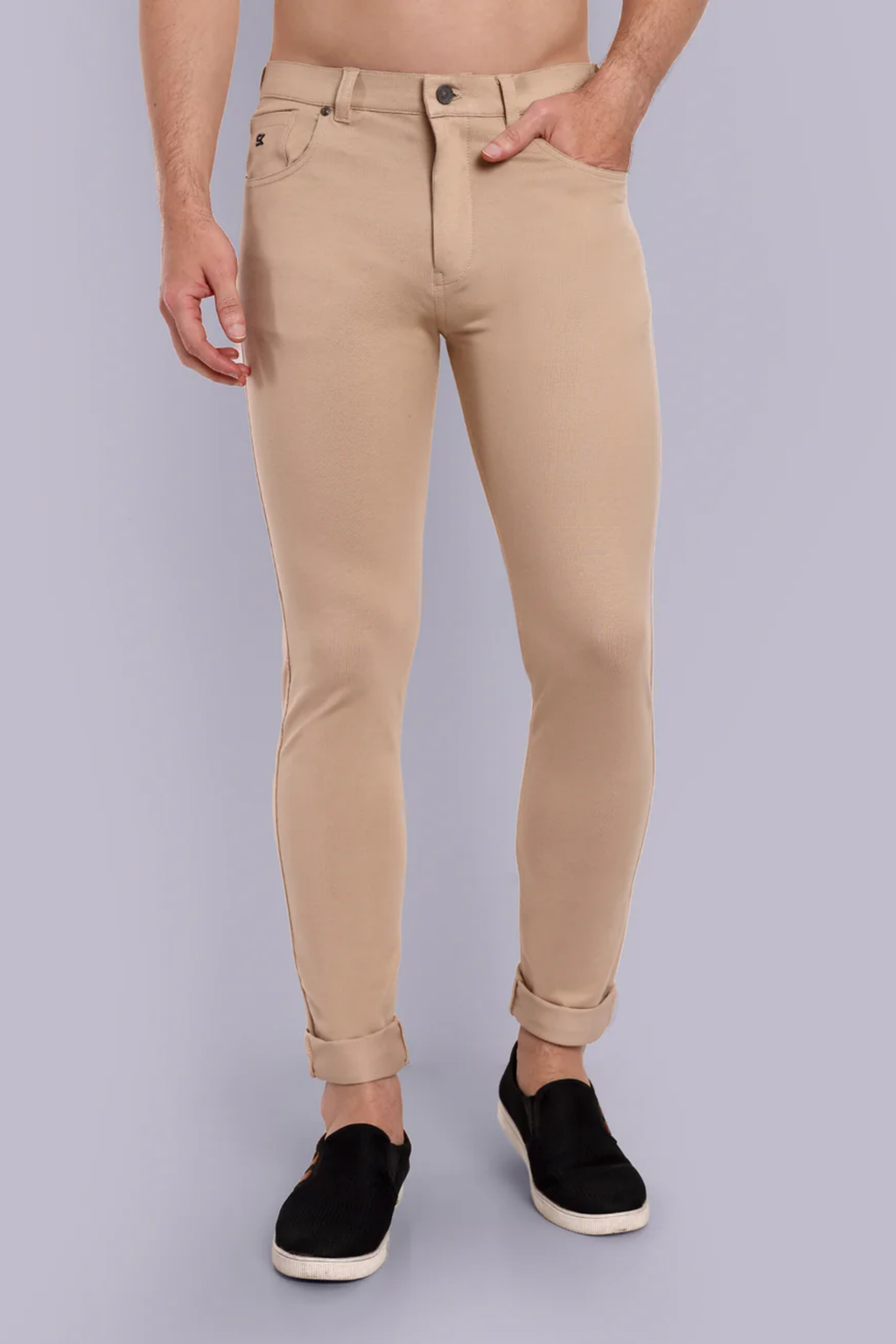 Men Beige Casual Casual Pant – One Sky