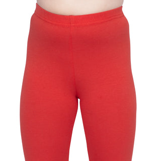 Girls Classic Red Regular Legging