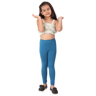 Girls Teal Regular Legging