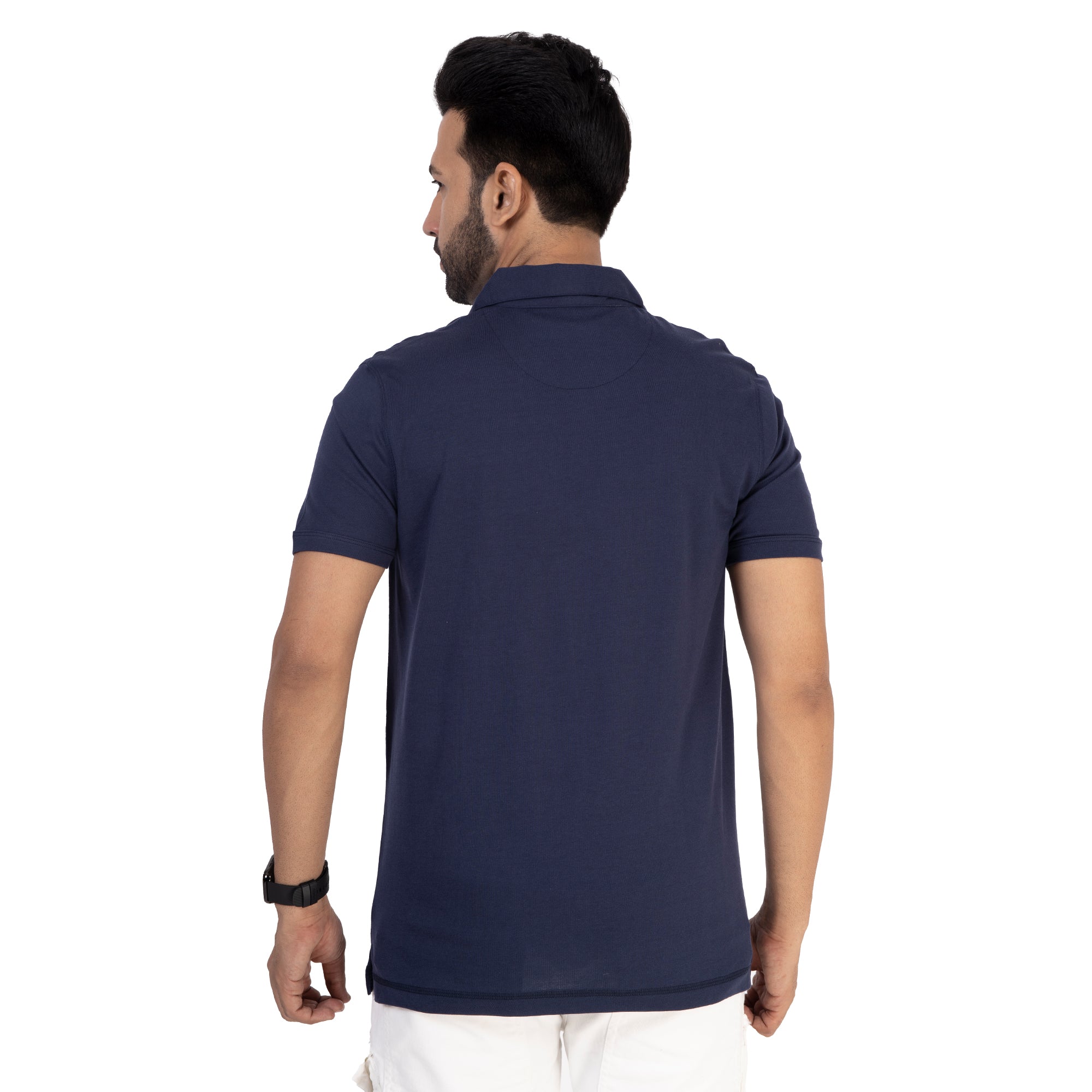 Men Midnight Blue Polo T-Shirt