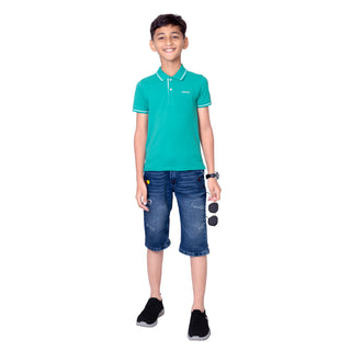 Boys Jade Tipping Polo T-Shirt