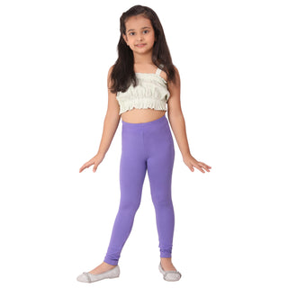 Girls Purple Regular Legging