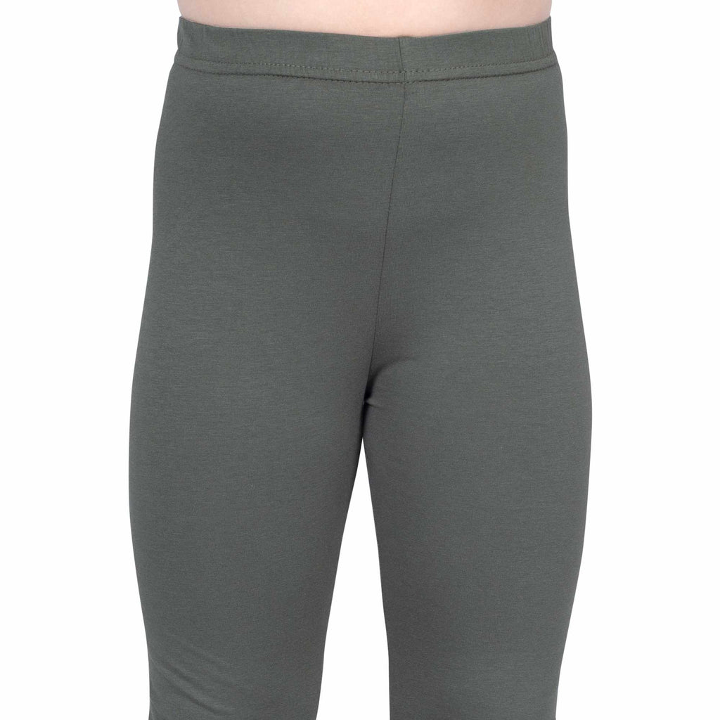 Girls Dark Military Regular Legging