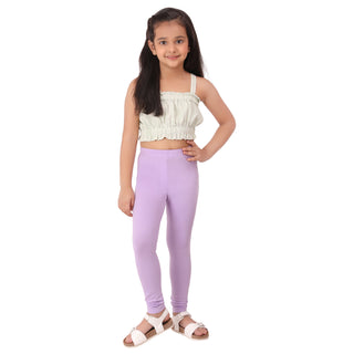 Girls Lilac Regular Legging