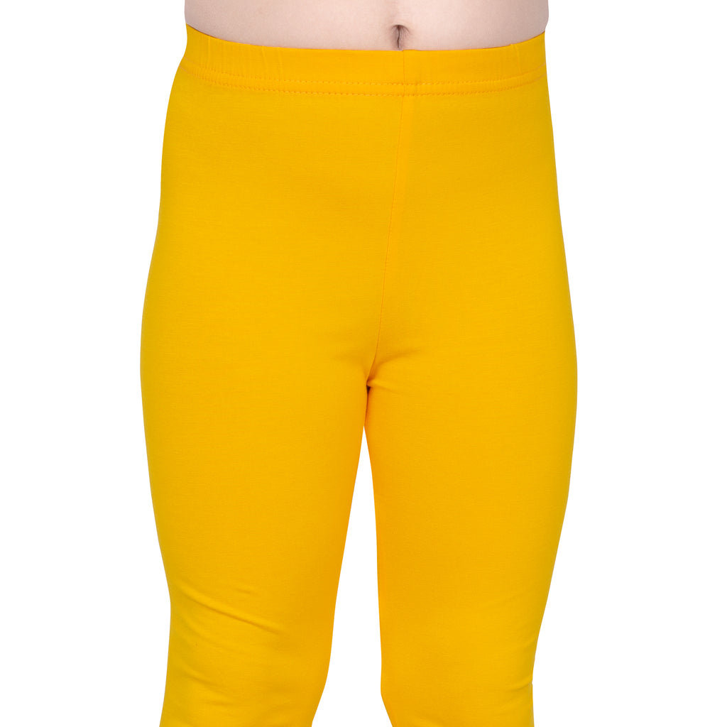 Girls Mustard Regular Legging