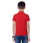 Boys Classic Red Tipping Polo T-Shirt