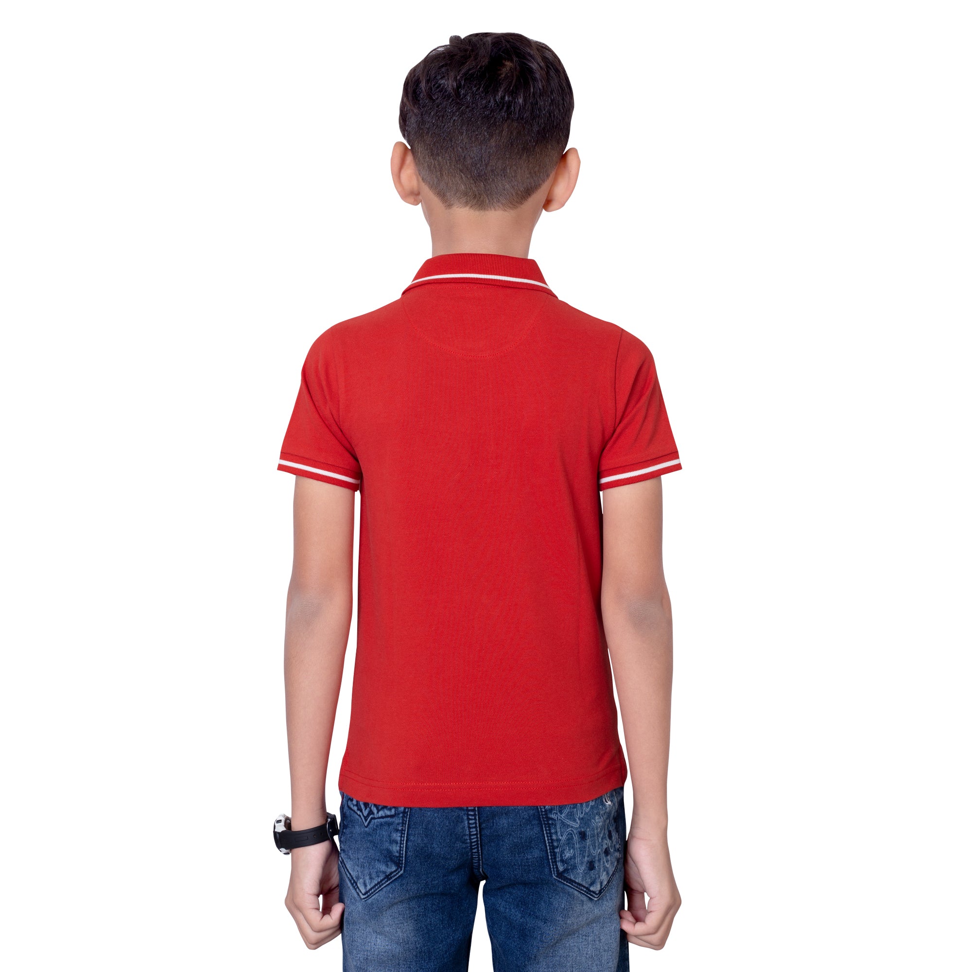 Boys Classic Red Tipping Polo T-Shirt