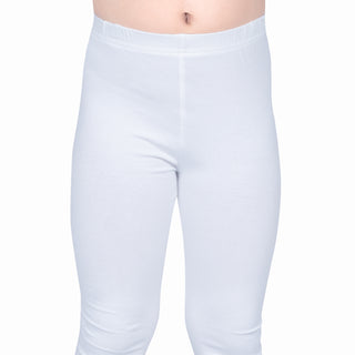 GIRLS WHITE LONG LENGTH LEGGING