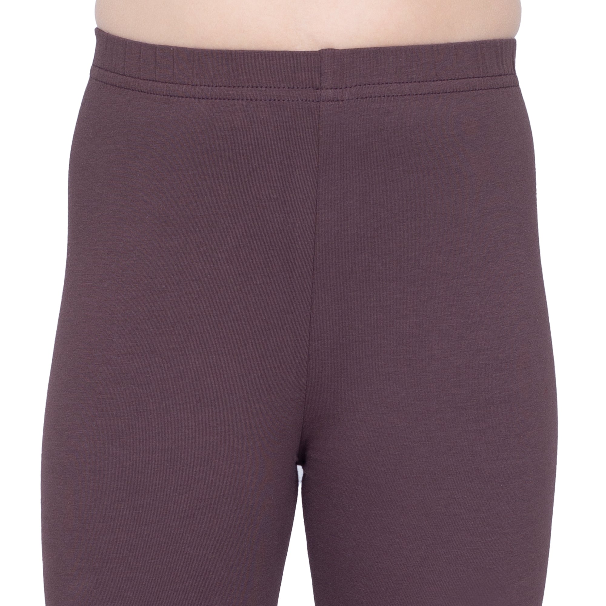 Girls Dark Brown Regular Legging