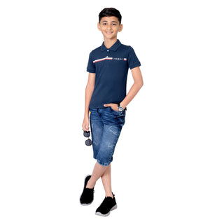 Boys Navy Polo T-Shirt