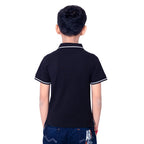 Boys Black Polo T-Shirt