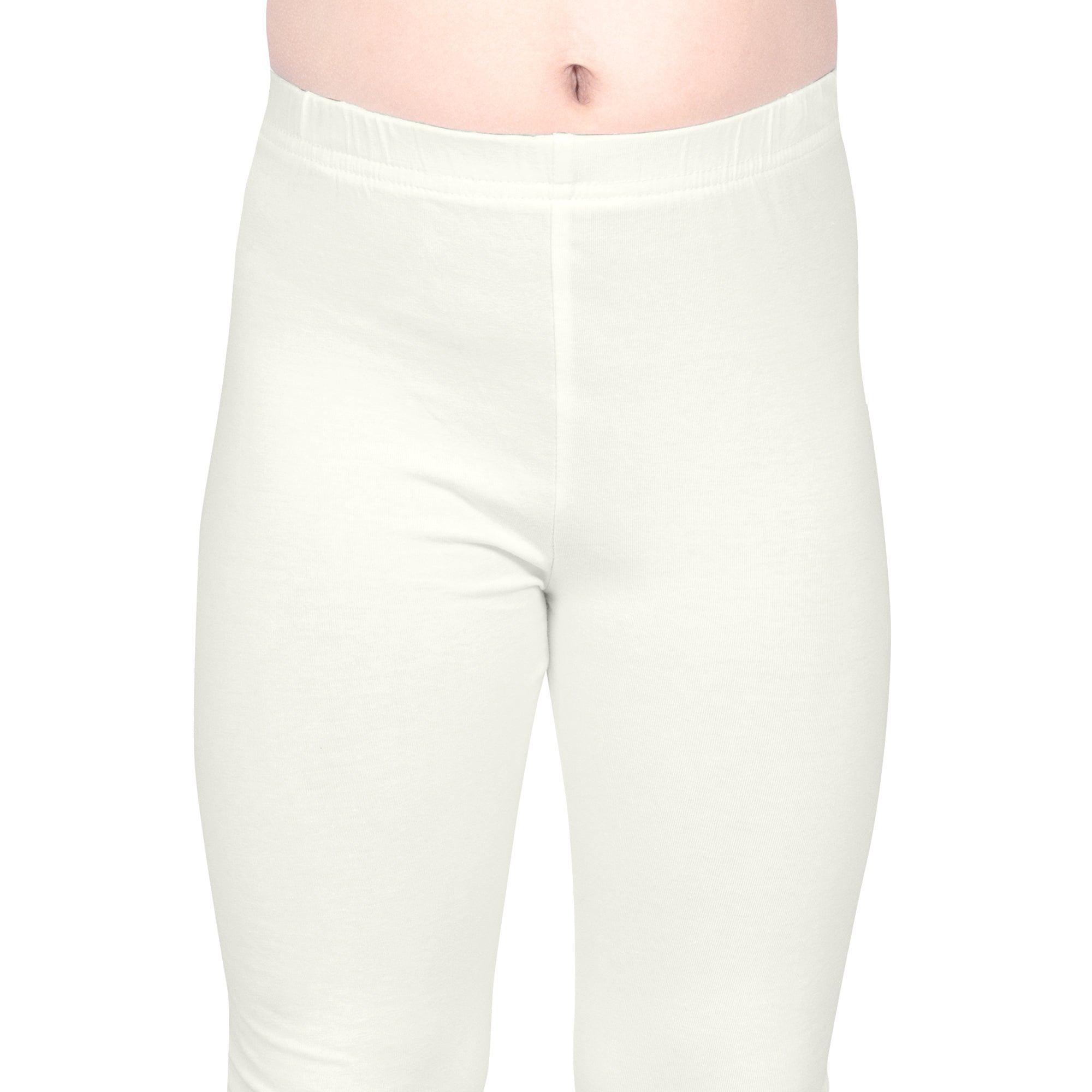 Girls Ecru Regular Legging