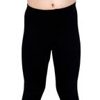 Girls Black Regular Legging