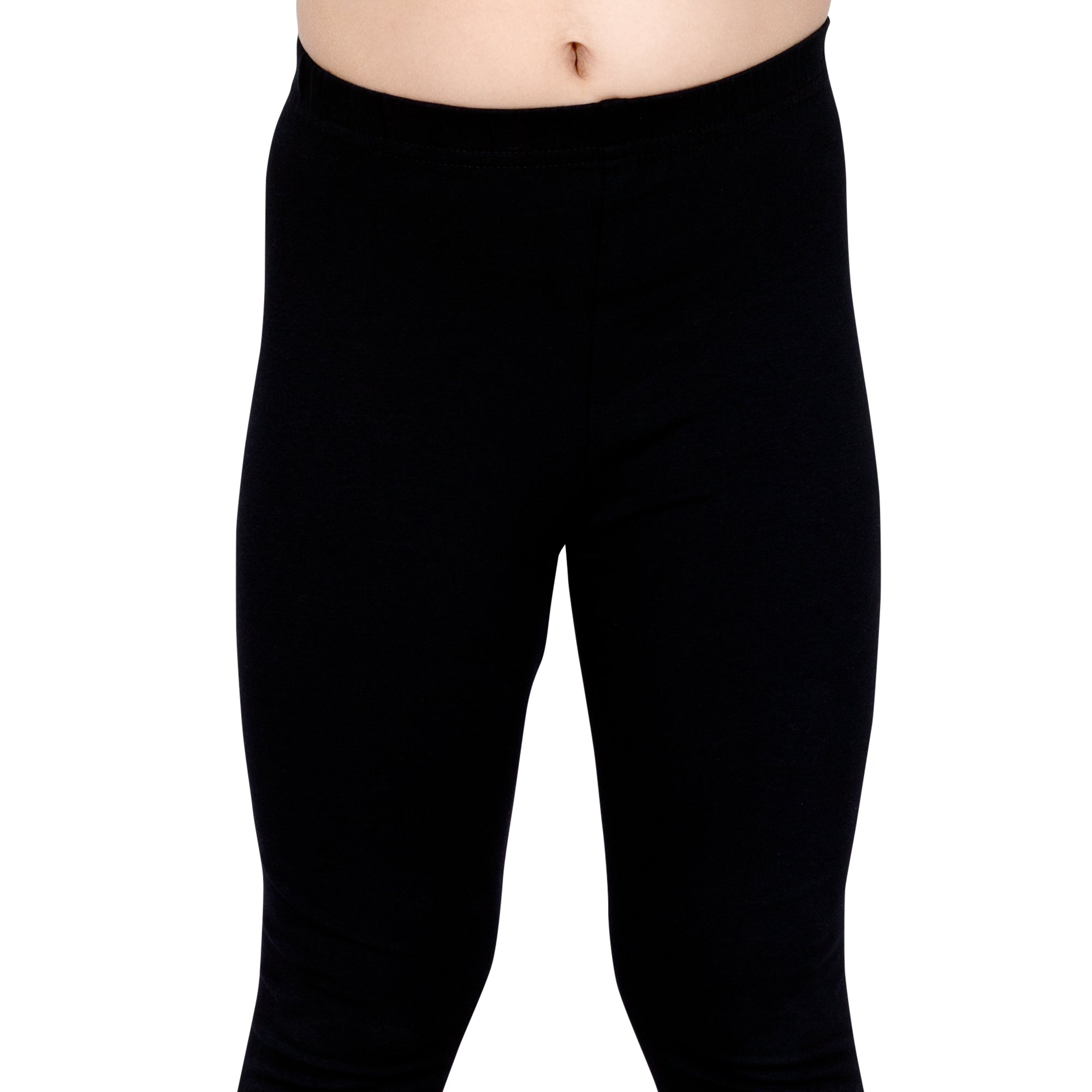 Girls Black Regular Legging