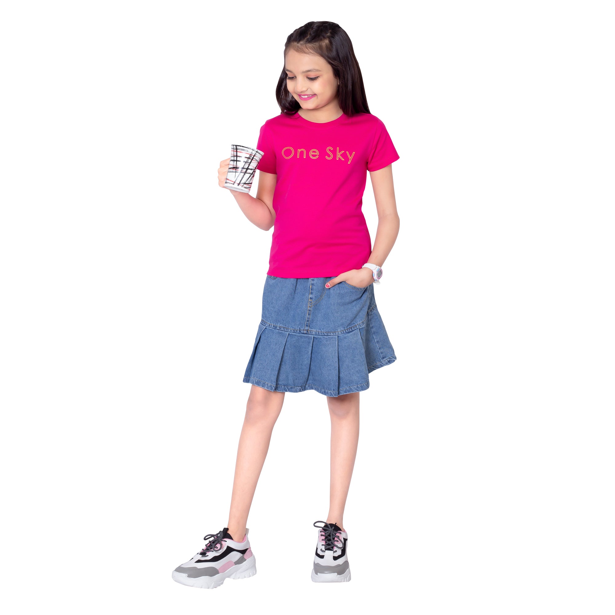 Girls Fuchsia T-Shirt