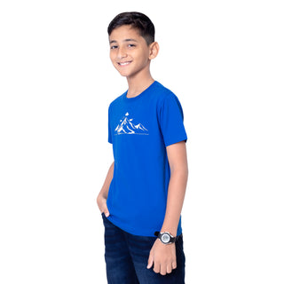 Boys Royal Round Neck T-Shirt