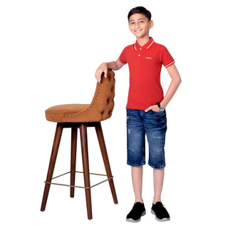 Boys Classic Red Tipping Polo T-Shirt