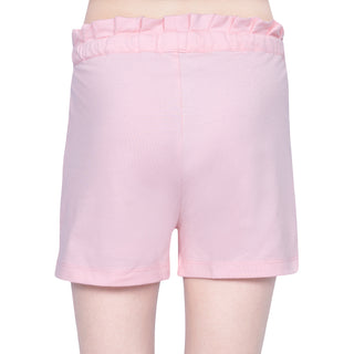 GIRLS LIGHT PINK FRILL SHORTS