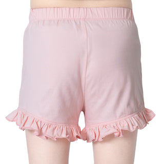 Girls Light Pink Casual Shorts