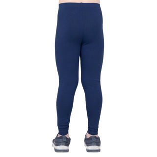 GIRLS NAVY LONG LENGTH LEGGING