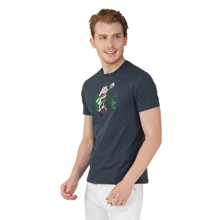 Men Navy Round Neck T-Shirt