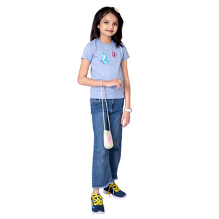 Girls Fresh Sky Round Neck T-Shirt