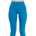 Women Teal Breathable Long Length Legging