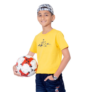 Boys Lee Gold Round Neck T-Shirt