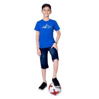 Boys Royal Round Neck T-Shirt