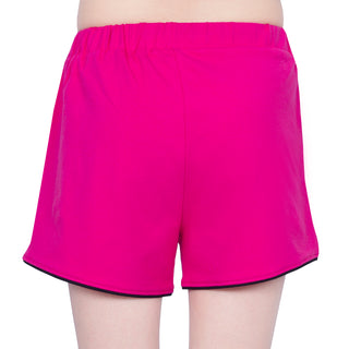 Girls Fuchsia Comfort Cotton Shorts