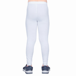 Girls White Regular Legging