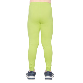 Girls Acid Green Regular Legging