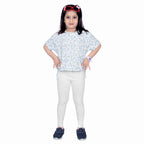 Girls Ecru Regular Legging