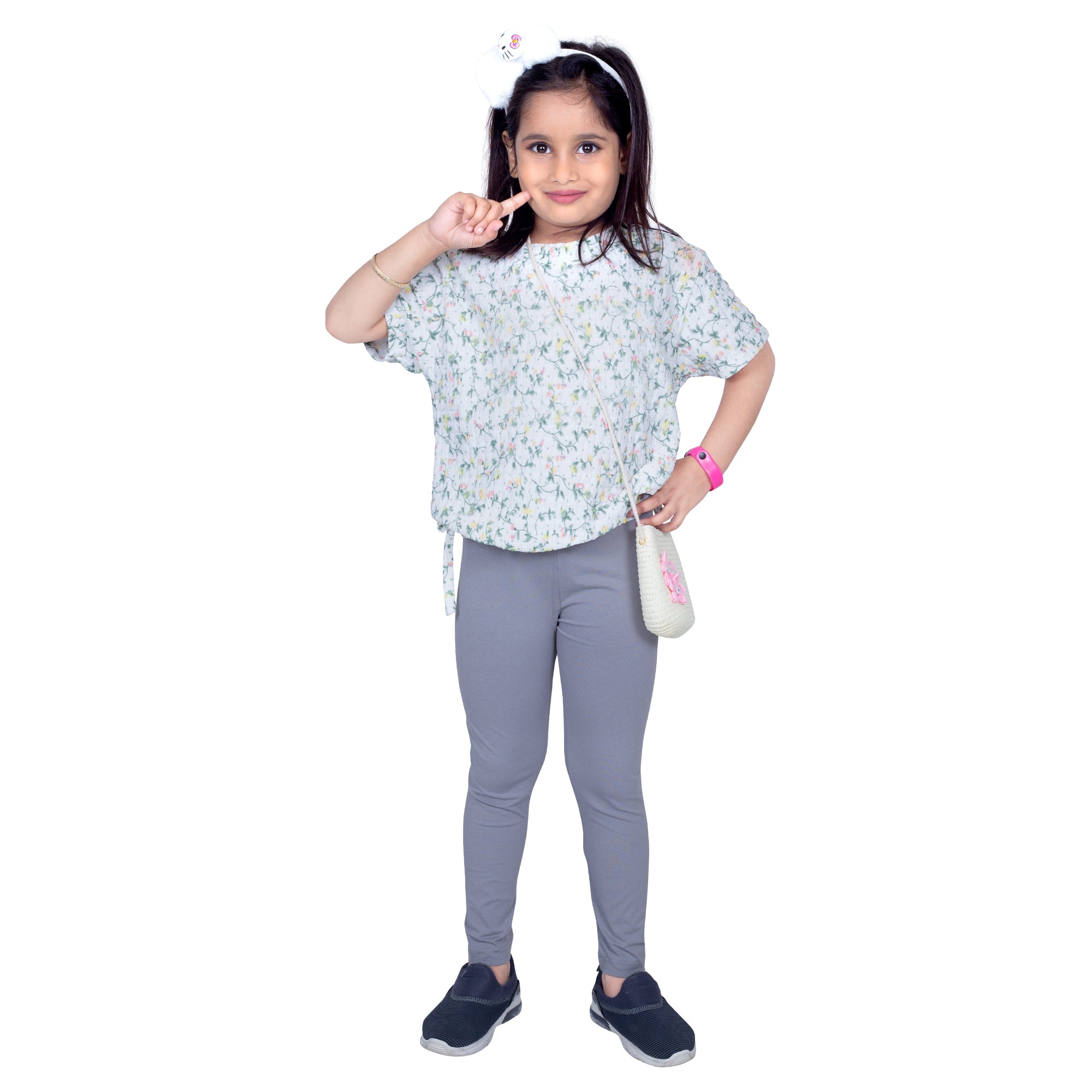 Girls Cement Regular Legging