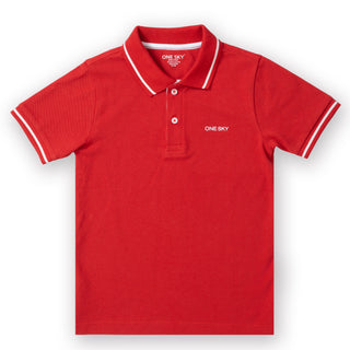 Boys Classic Red Tipping Polo T-Shirt