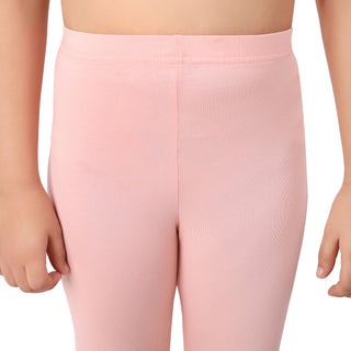 Girls Dusty Pink Regular Legging