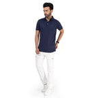 Men Midnight Blue Polo T-Shirt