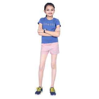 GIRLS LIGHT PINK FRILL SHORTS