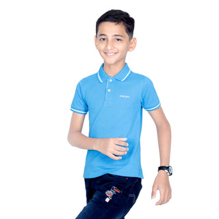 Boys French Blue Tipping Polo T-Shirt