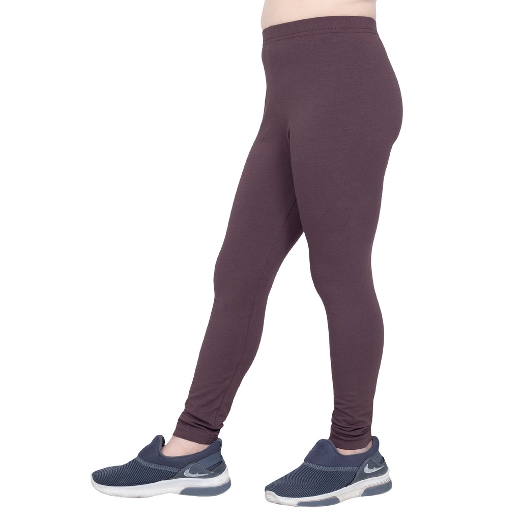 Girls Dark Brown Regular Legging