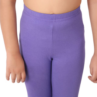 Girls Purple Regular Legging