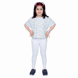 GIRLS WHITE LONG LENGTH LEGGING