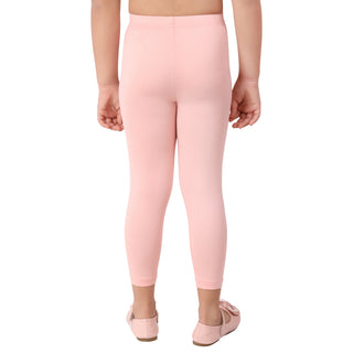 Girls Dusty Pink Regular Legging