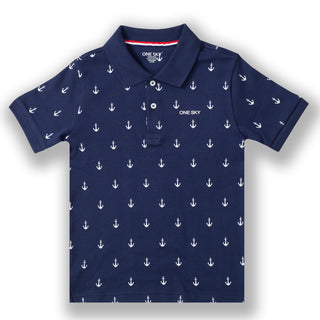 Boys Navy Polo T-Shirt