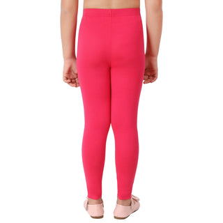 Girls Dark Fuchsia Regular Legging