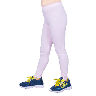 Girls Baby Pink Regular Legging