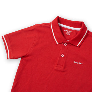 Boys Classic Red Tipping Polo T-Shirt