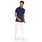 Men Midnight Blue Polo T-Shirt