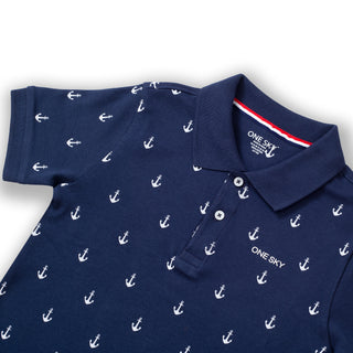 Boys Navy Polo T-Shirt