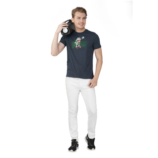 Men Navy Round Neck T-Shirt